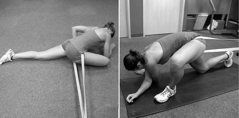 Joint self-distraction with bands
