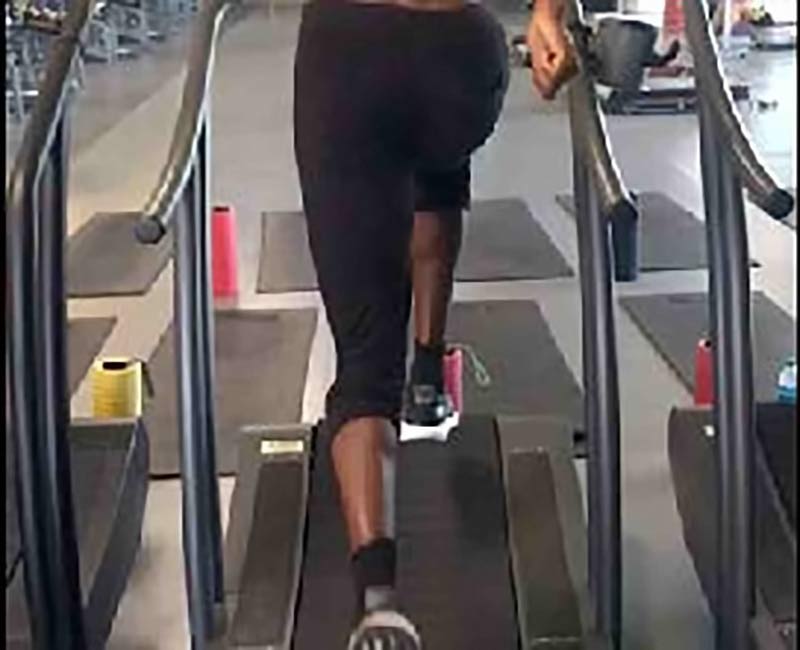 Woodway Curve self-powered treadmill.