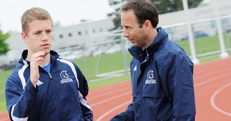Blair and Coach Laurier Primeau