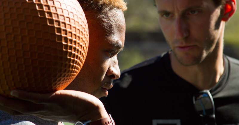 Coach Mike Boykin with Athlete