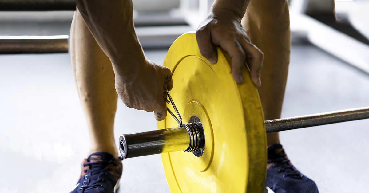 Barbell and Plate