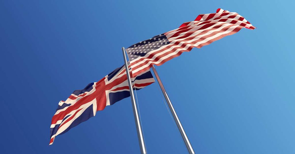 US and UK Flags