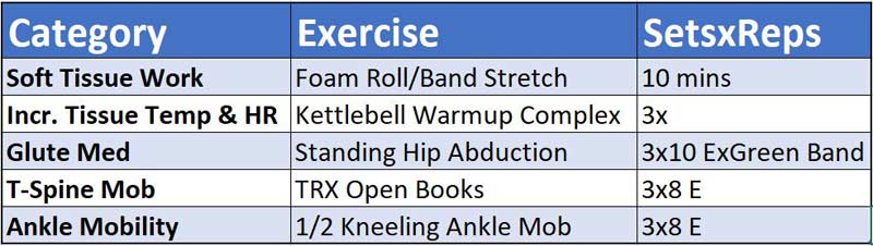 mike boyle workout template
