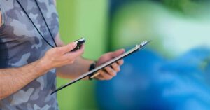 Coach Testing Athletes|Pre-Season Testing
