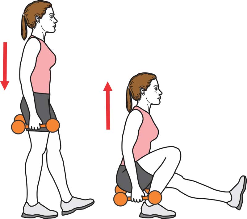 Pistol Squat With Weights