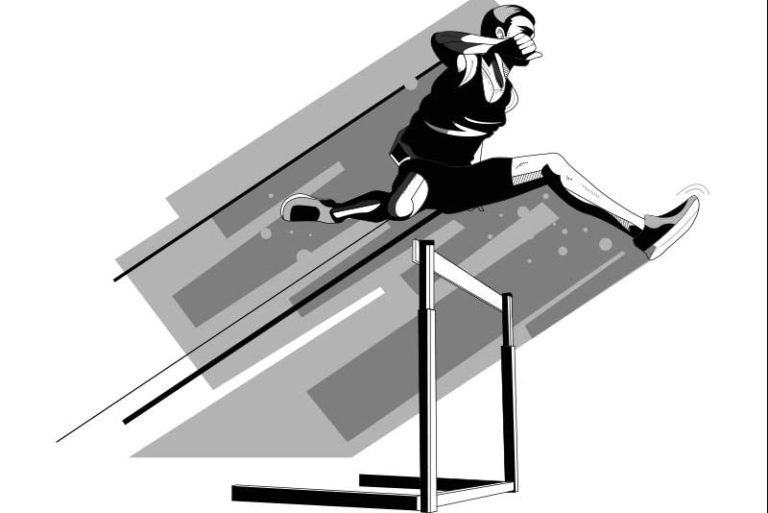 A FivePhase Model for the 300Meter Hurdles