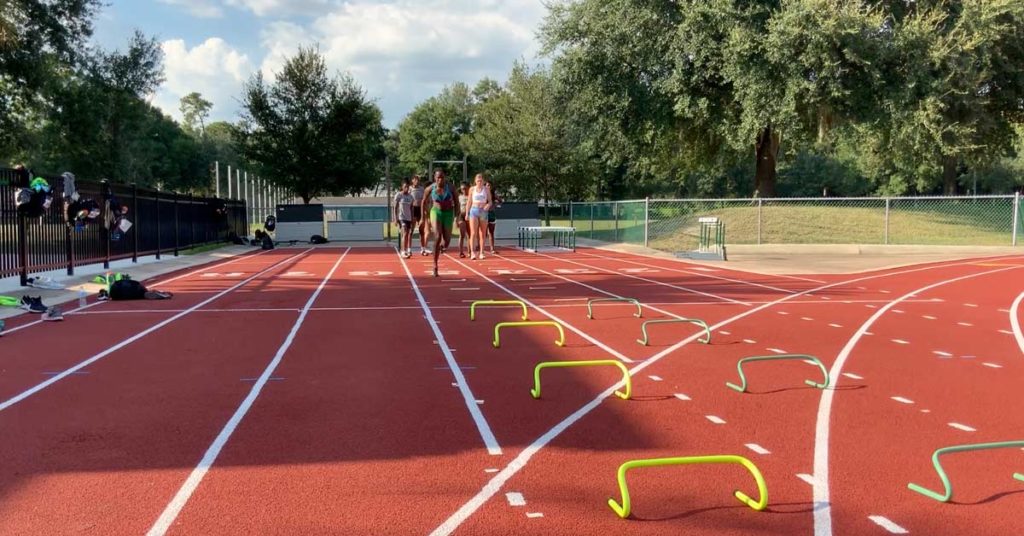 What's the deal with the tape on track & field athletes