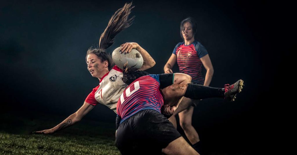 Female Rugby Tackle
