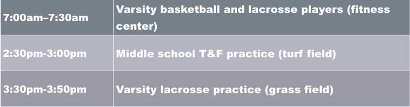 Schedule