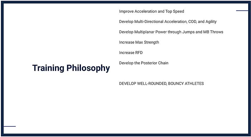 Training Philosophy