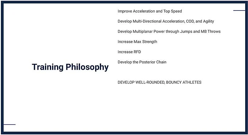 Training Philosophy