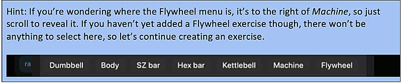Flywheel Menu