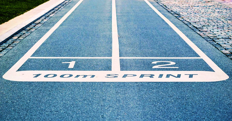 100 meter track