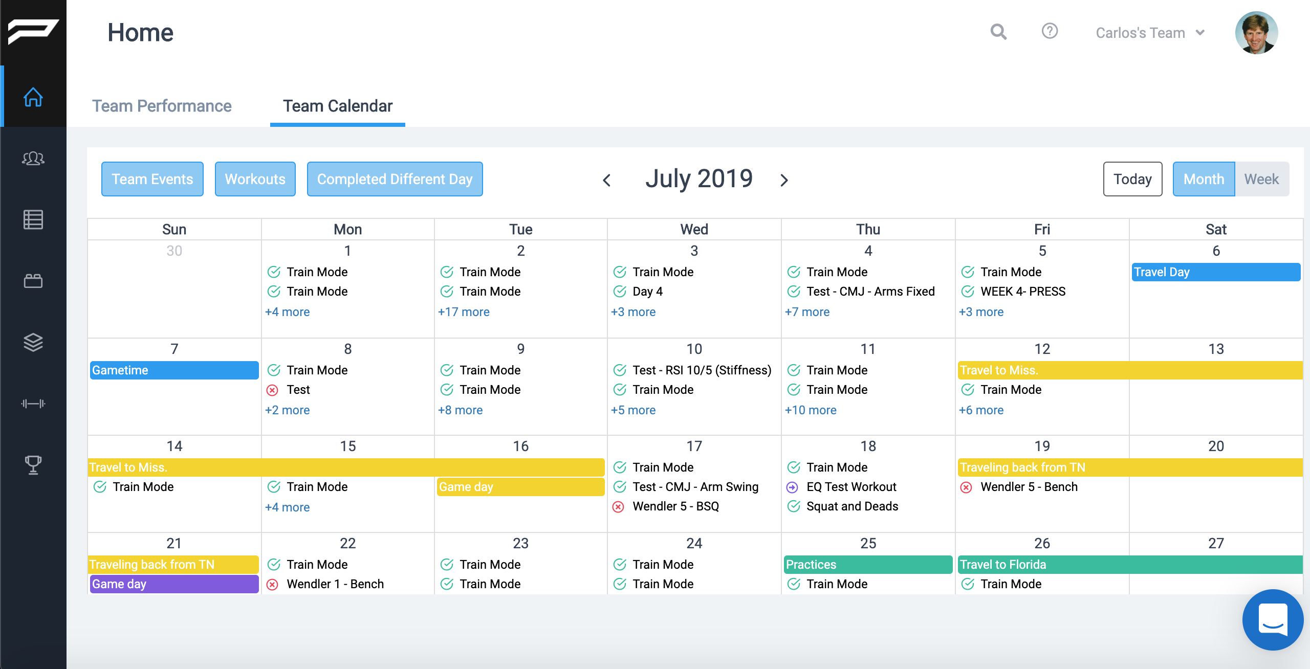 PUSH Team Calendar