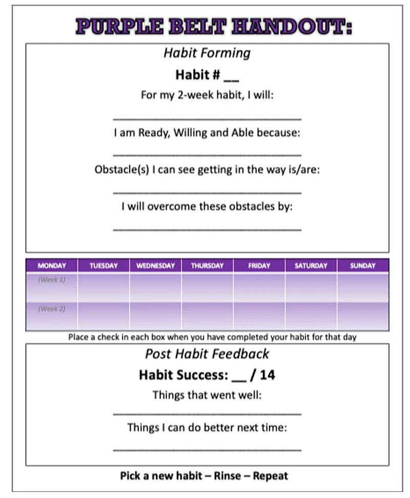 Purple Belt Handout