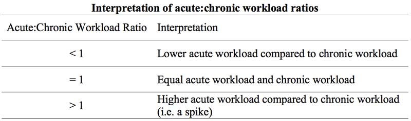 ACWR Interpretation
