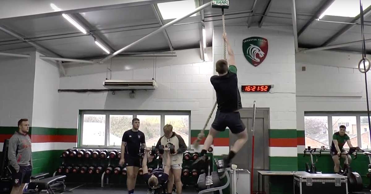 Academy Rugby|Academy Maturation|Jackal|Movement Bridge|Body Mass Development|Bar chart titled Macrocycle 1: Conditioning emphasis and Macrocycle 2: Skills emphasis. Shows weekly volume over 8 weeks