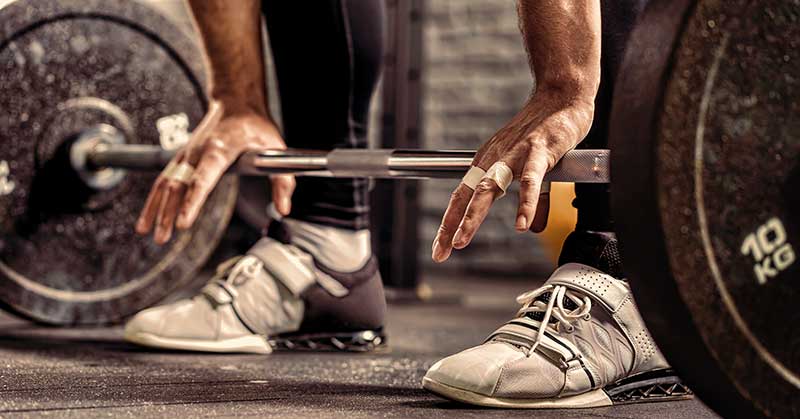 Barbell in the Weight Room