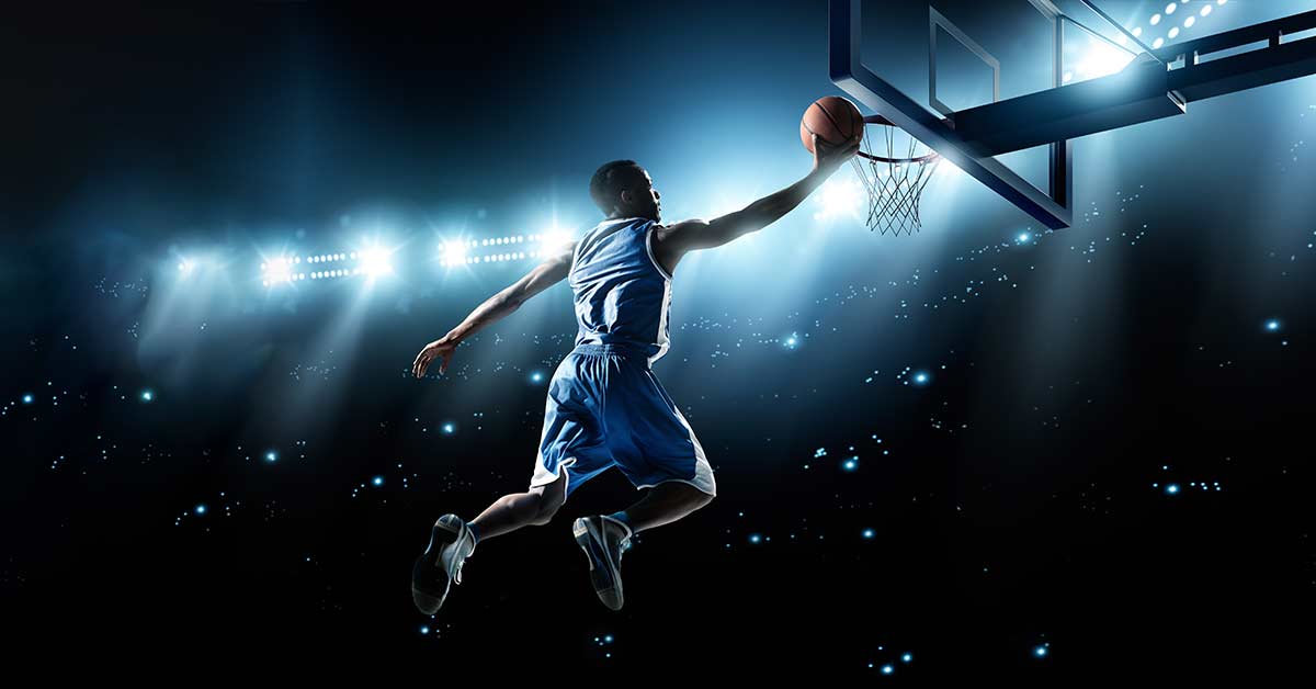 Basketball Player Layup