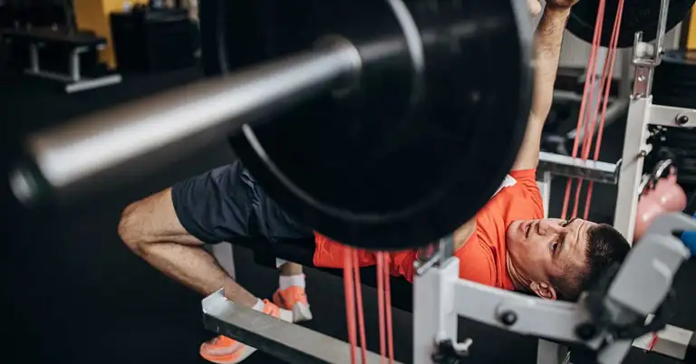 Bench Press Bands|Data Form|Bench Press Launch|A data table compares results between Banded and XPT groups in a bench press launch at 60% 1RM. Metrics include peak power