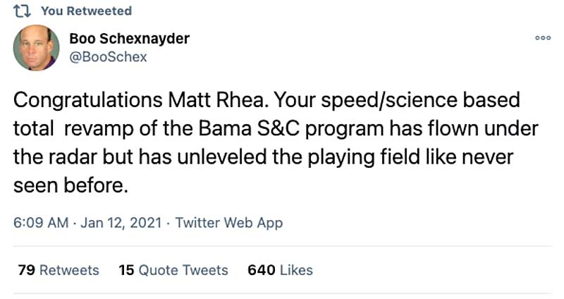 Boo Schexnayder Tweet