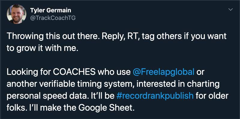 Coach Speed Tweet
