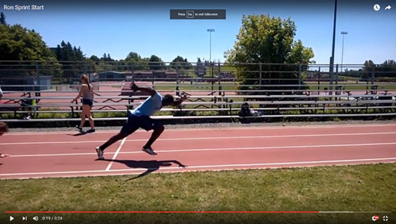 Example of Correct Shin Angle