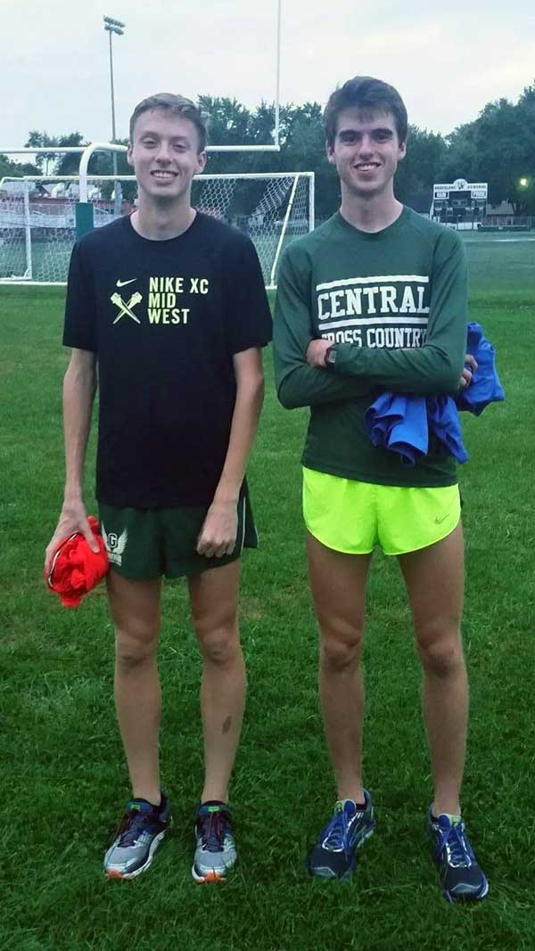 Cross Country Competitors Matt and Jack Aho