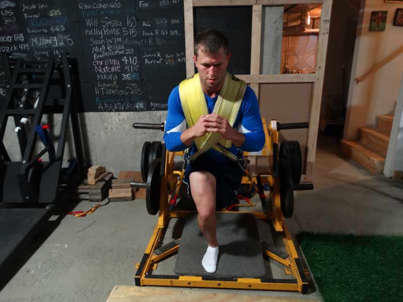 Deadlift Machine with Athlete