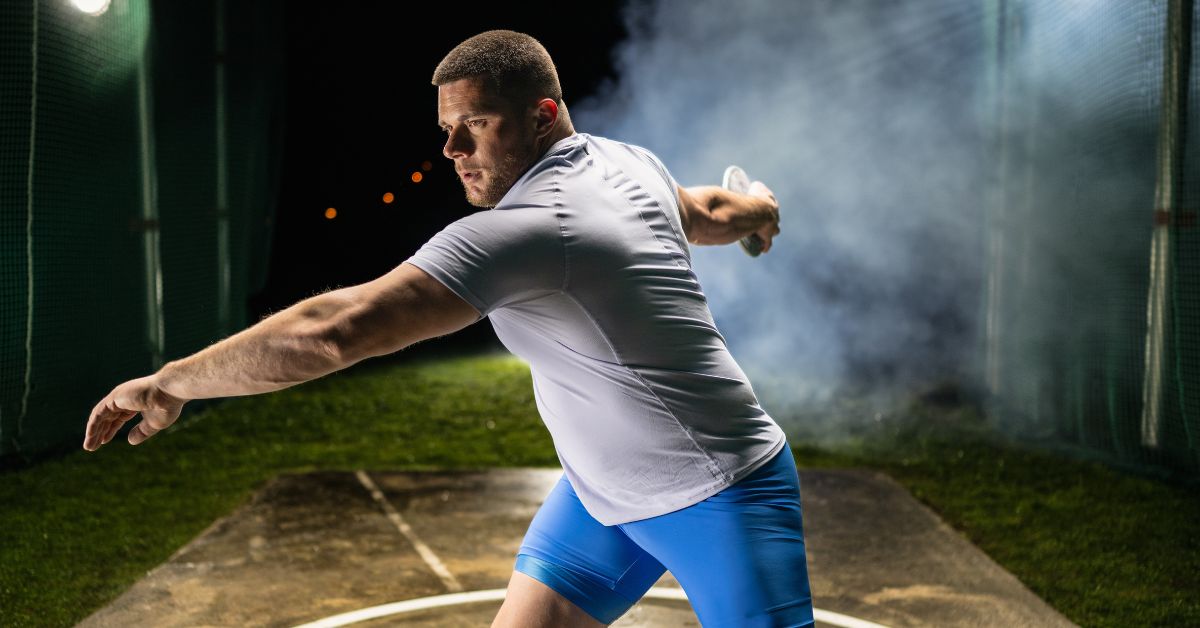 Discus Thrower|Throwers and Lifters|Track Magazine Covers|Kim Goss Glenda Ford|Weightlifter Body Weights|Shot Put vs. Bodybuilder|Posture and Feet|Diagram of abdominal muscles