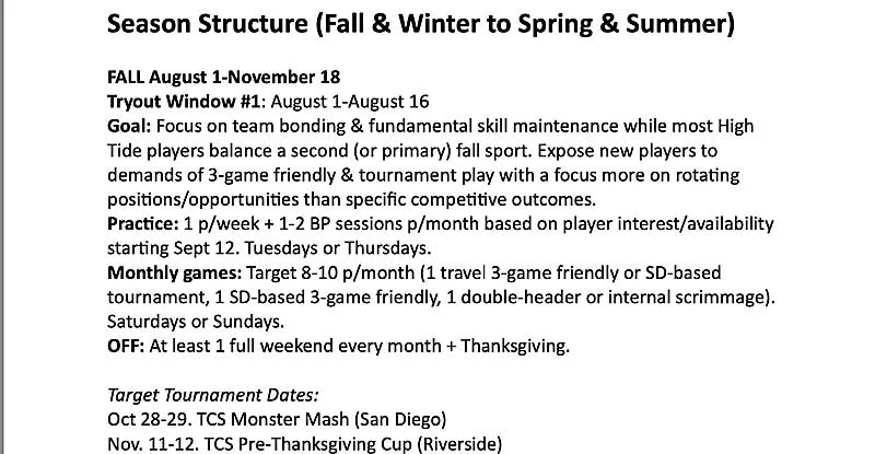 Fall Structure