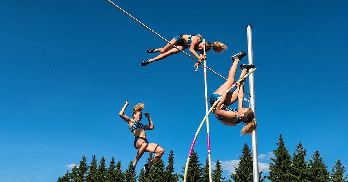 Female Pole Vaulter