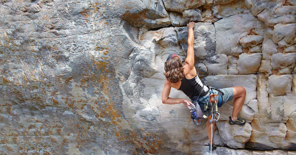 Female Rock Climber