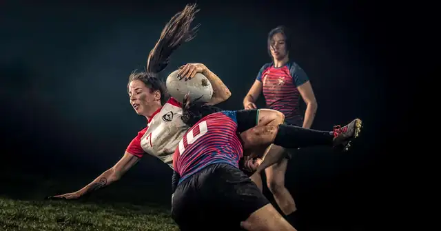 Female Rugby Tackle