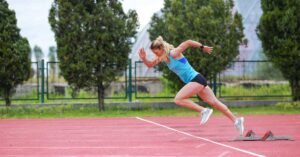 Female Sprinter Block Start