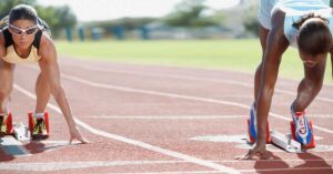 Female Sprinters Starting Blocks|Training Plan|Figure 2|Figure 3|Figure 4|National Championship|Ken Jakalski Speed Chart