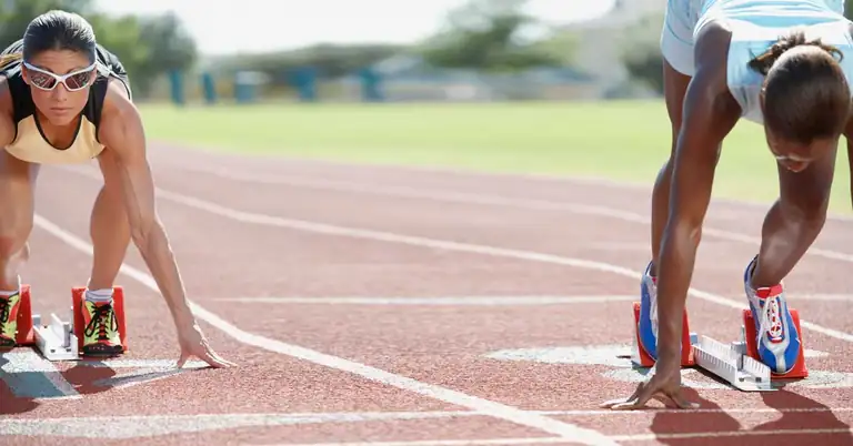 Female Sprinters Starting Blocks|Training Plan|Figure 2|Figure 3|Figure 4|National Championship|Ken Jakalski Speed Chart