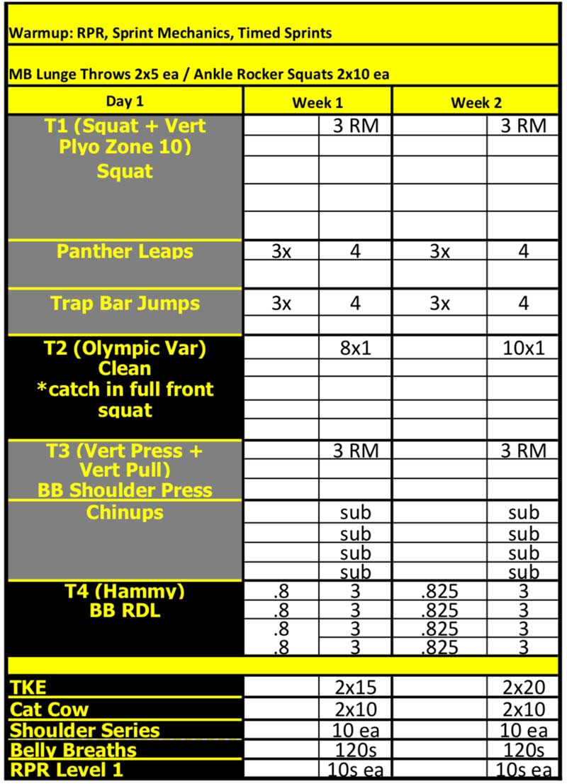 Ferrara Sample Workout