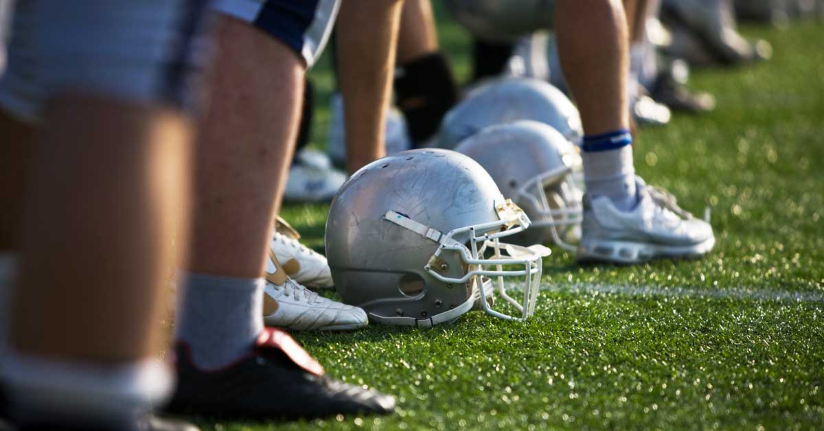 Football Practice|GPS|A table with three columns: Bigs (OL/DL) with Distance 800