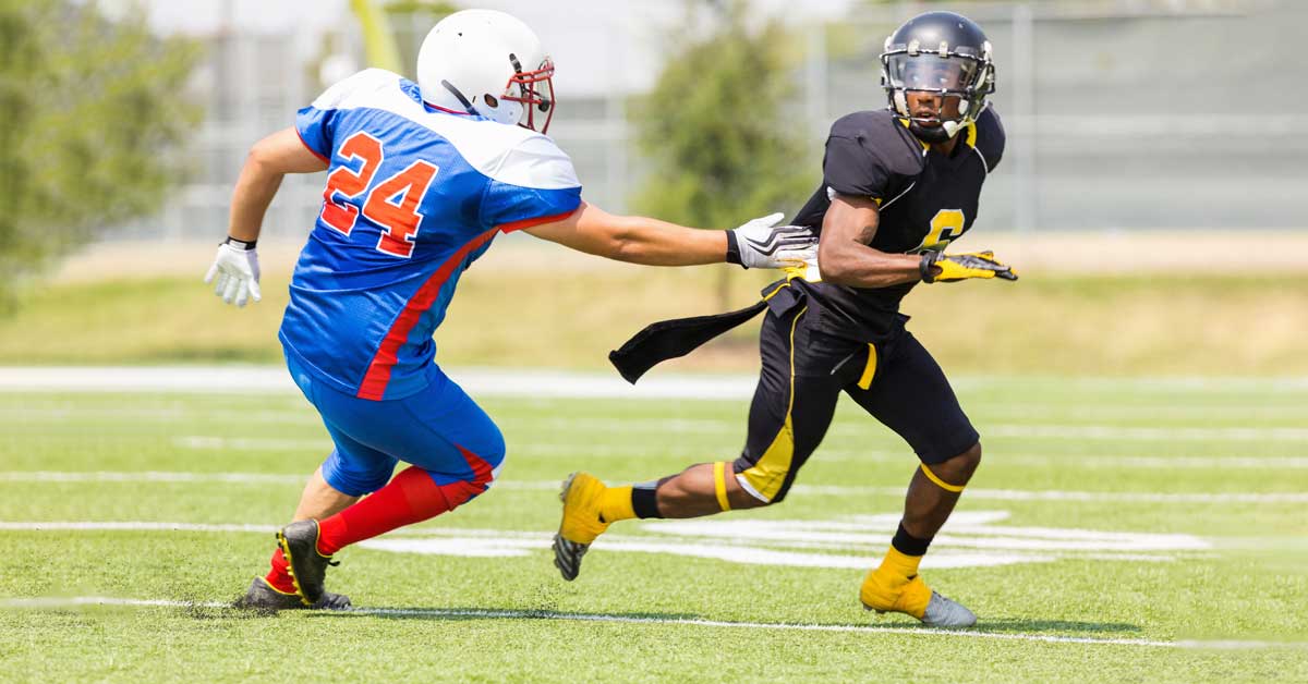 Football Receiver and Defender