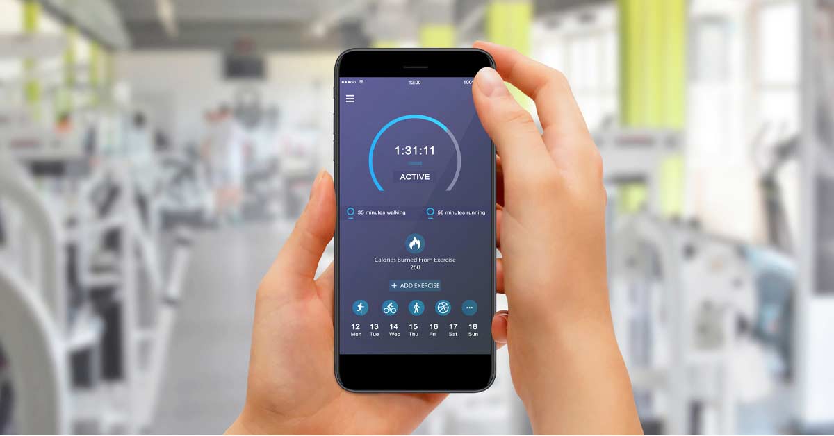 Gimmicks Gadgets Gurus|Close-up of a person holding a smartphone displaying a fitness app with workout details