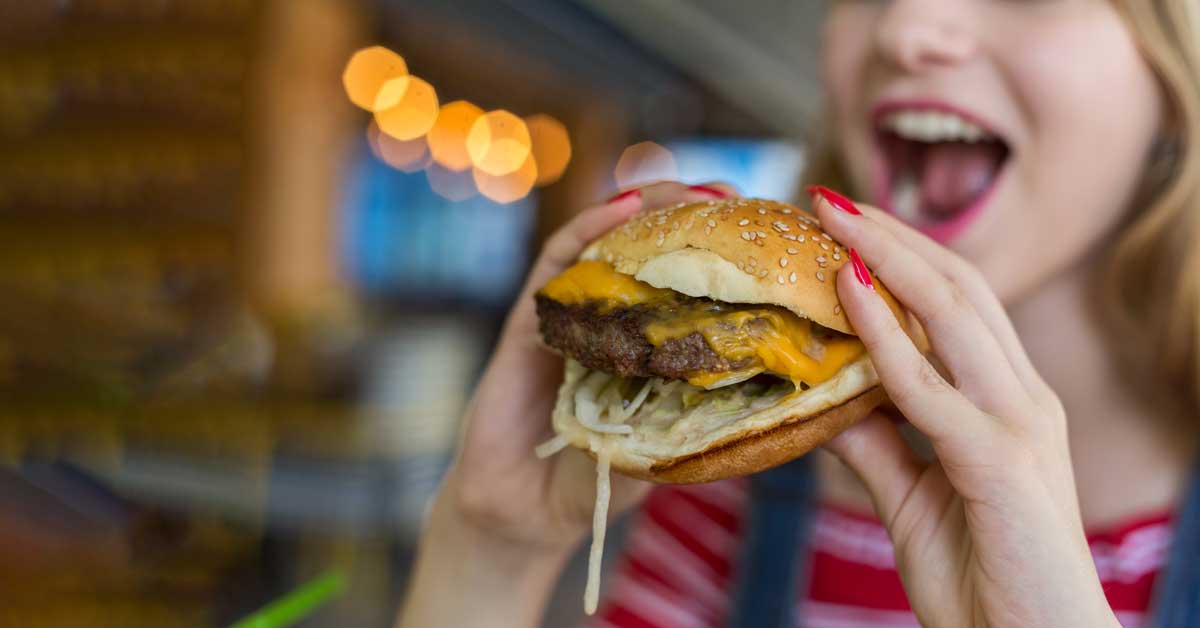 Girl Eating Hamburger|Yard House Bowls|Hydrating|Bunt