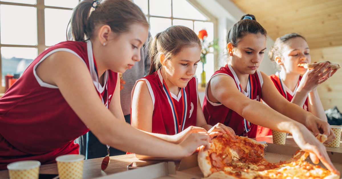 Girls-Basketball-Pizza|Eat This Not That|Performance Enhancing Plate