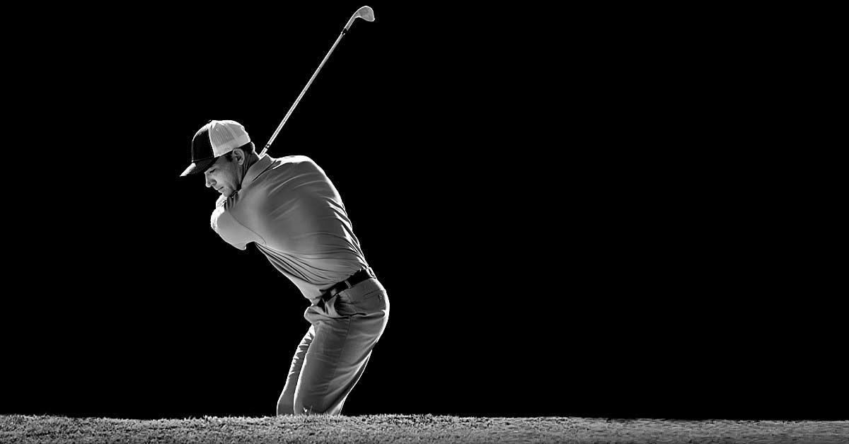 Golf Speed|Two brain scans showing activity levels. The left scan