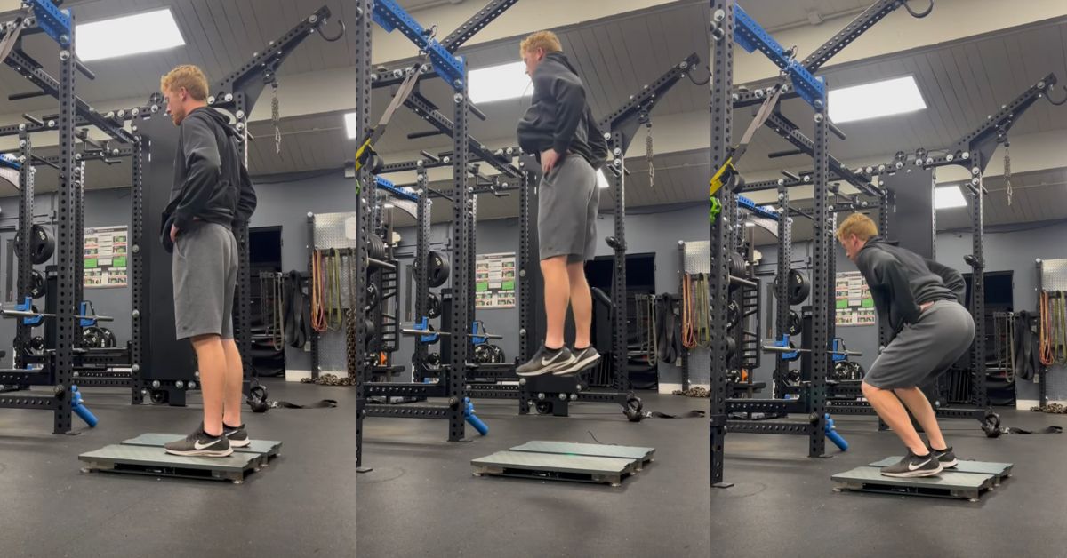 Haggerty Combine|IMTP|Vertical Jump|A table titled 10-20 Split with columns for Test