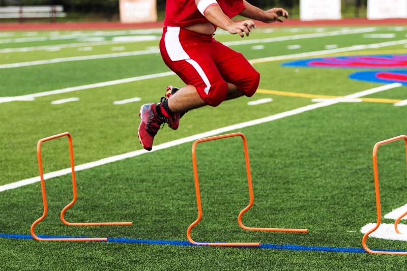 Hurdle Hops|Speed Reserve|Sturctural Injury|Concussion|Soccer Ball|Basketball Game|Football Player with Ball