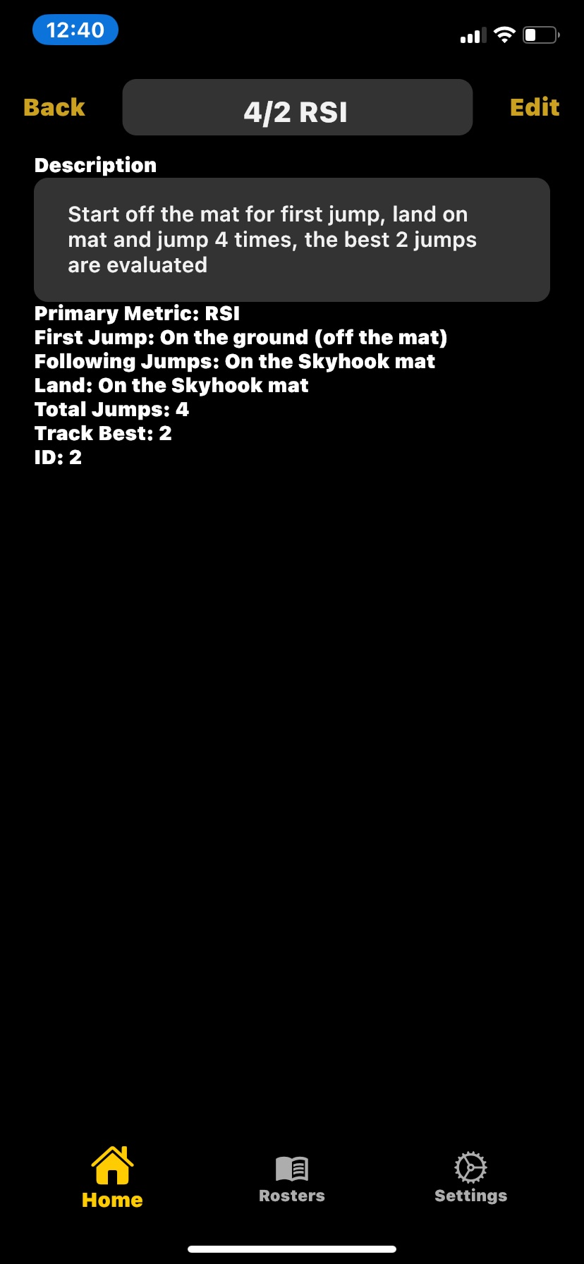 Exercise Description