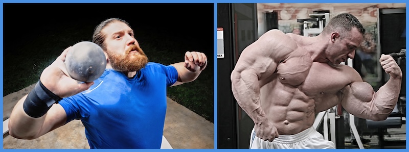 Shot Put vs. Bodybuilder