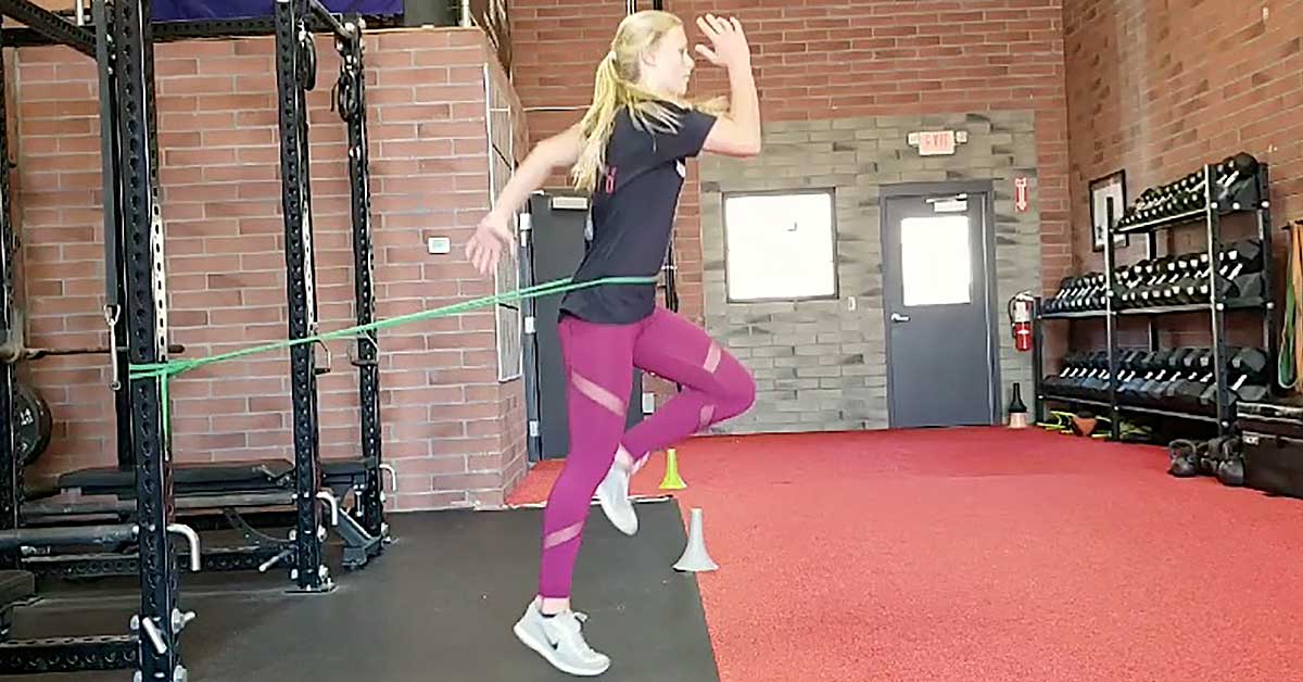 In-Place Running Band|In-Place-Running|Contact Time Figure|Band Acceleration Velocity