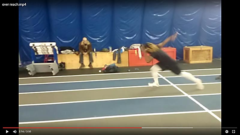 Example of Incorrect Shin Angle